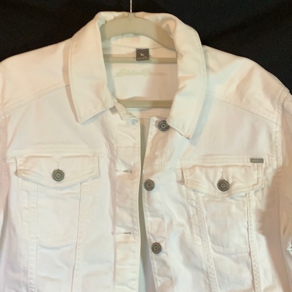 EDDIE BAUER: White jean jacket - Picture 5 of 6